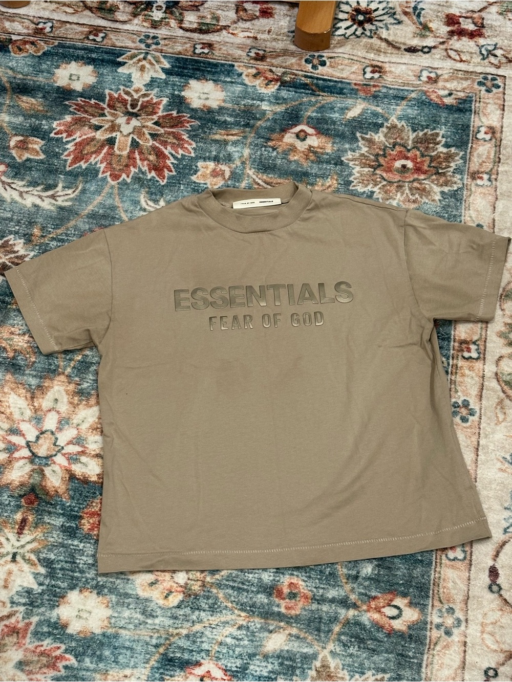 Fear of God ESSENTIALS Beige Crewneck Tee